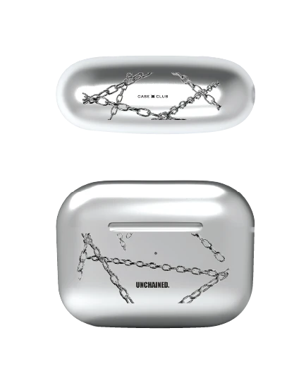 airpods pro 2 silver case chain