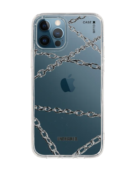 iphone 12/12 pro clear case chain