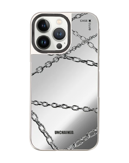 เคสกระจก iphone 14 pro max magsafe โซ่โครเมียม