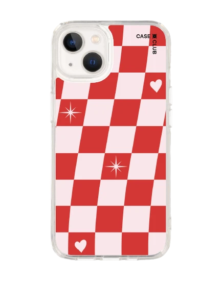 เคสใส iphone 13 magsafe ตารางหัวใจเช็คเกอร์ป็อป