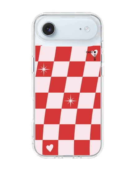 iphone air clear checker love pop