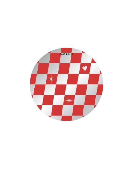 ป็อปกริปกระจก ตารางหัวใจเช็คเกอร์ป็อป