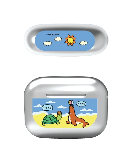 เคสสีเงิน airpods pro 2 chonni beach