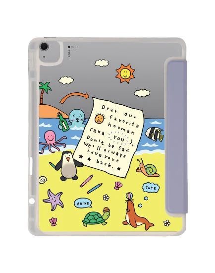 ipad air6/7 13" 2025 (m2/m3) clear purple chonni beach