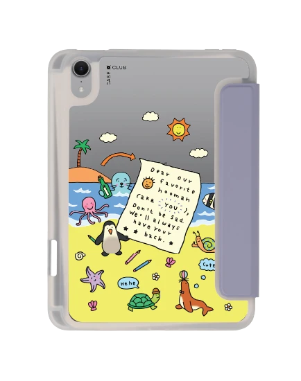 ipad mini 7 clear purple chonni beach