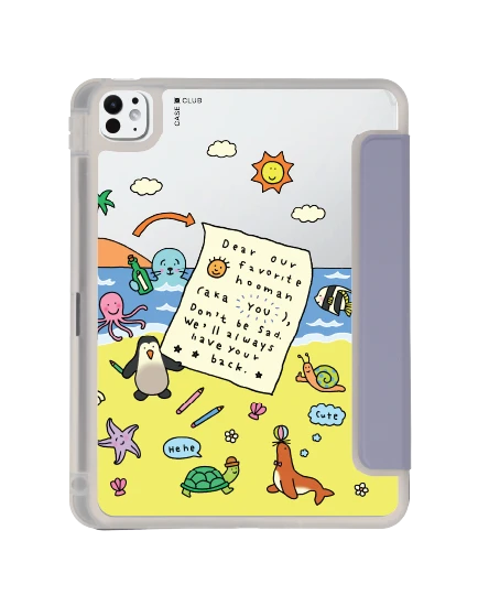 เคสใส ipad pro 11 สีม่วง chonni beach