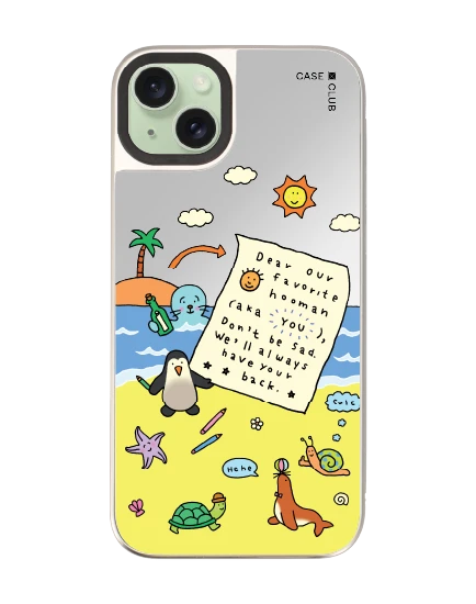 เคสกระจก iphone 15 plus magsafe chonni beach