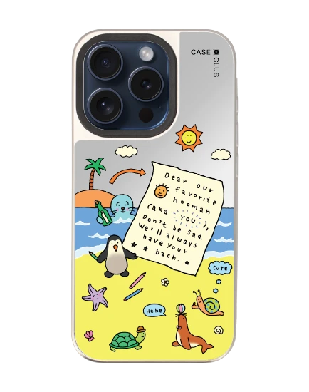 เคสกระจก iphone 15 pro magsafe chonni beach