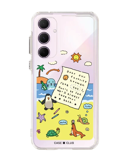 samsung galaxy a55 clear case chonni beach