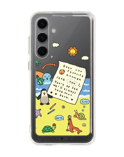 samsung galaxy s24 fe clear case chonni beach