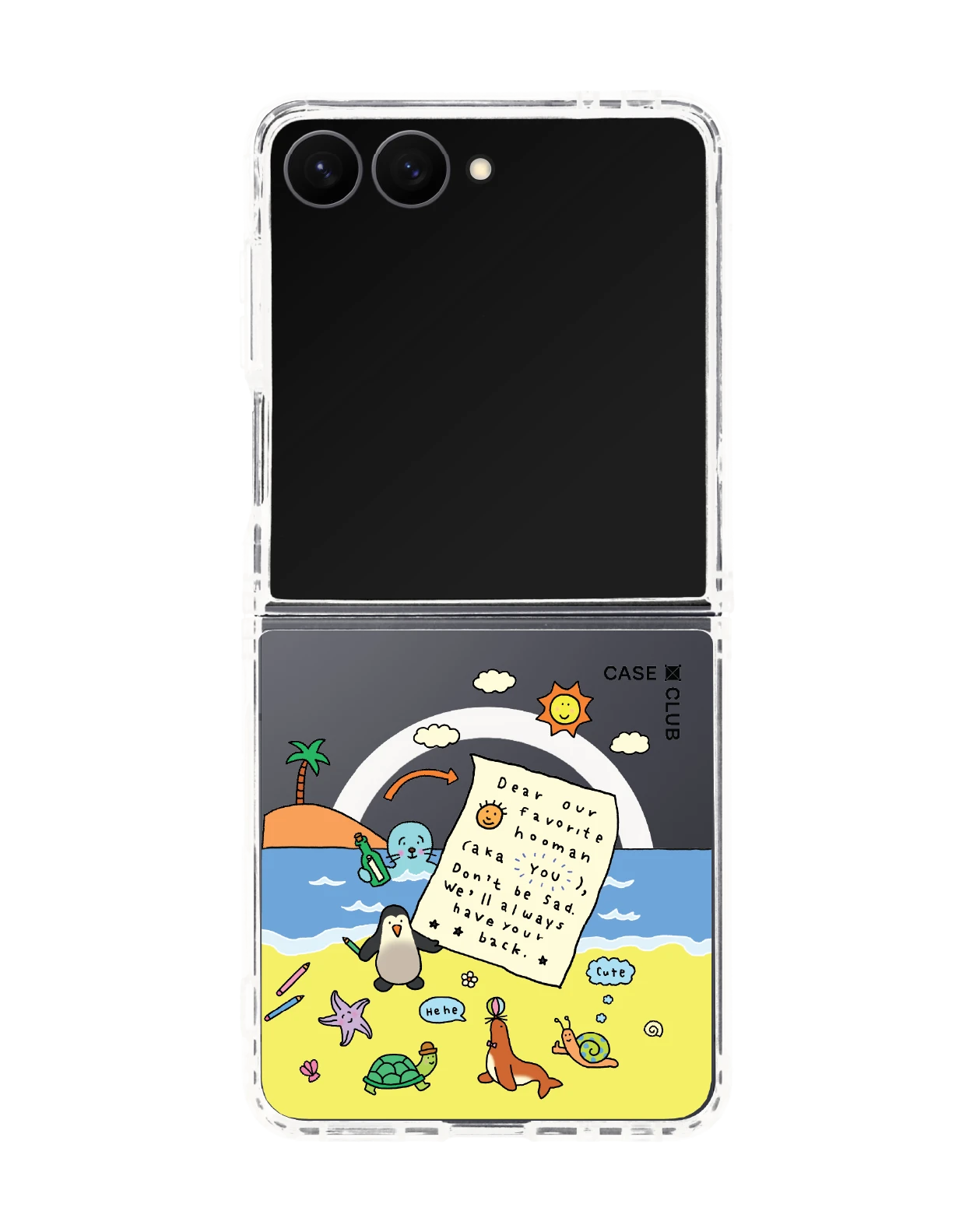 เคสใส samsung galaxy z flip 8 magsafe chonni beach