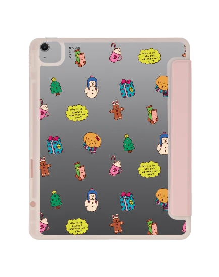 เคสใส ipad air6/7 13" 2025 (m2/m3) สีชมพู chonni christmas