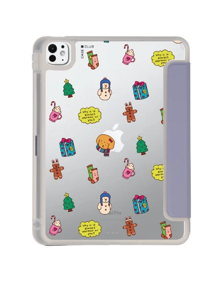 เคสใส ipad pro 11 สีม่วง chonni christmas