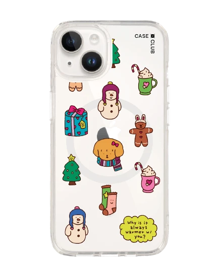 iphone 14 clear magsafe chonni christmas