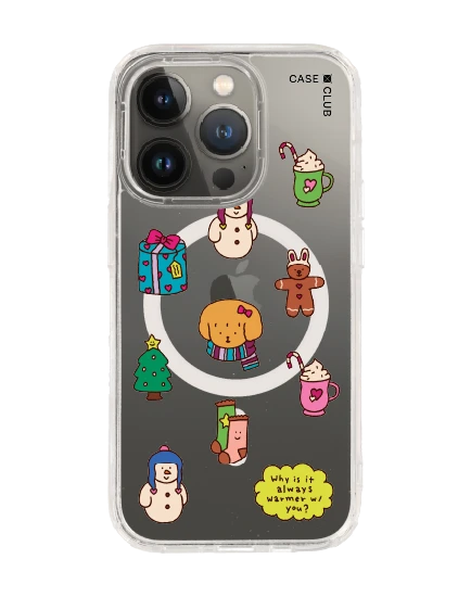 iphone 14 pro clear magsafe chonni christmas