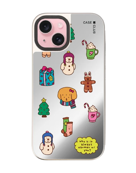 เคสกระจก iphone 15 magsafe chonni christmas