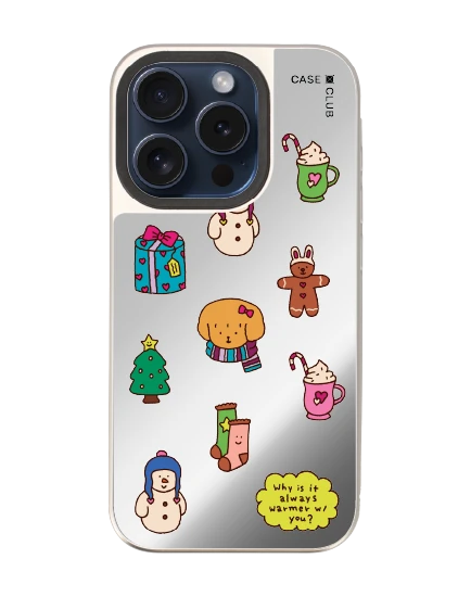 เคสกระจก iphone 15 pro magsafe chonni christmas