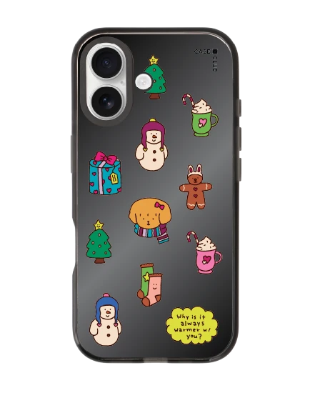 เคสกระจกดำ iphone 17 mirror magsafe chonni christmas