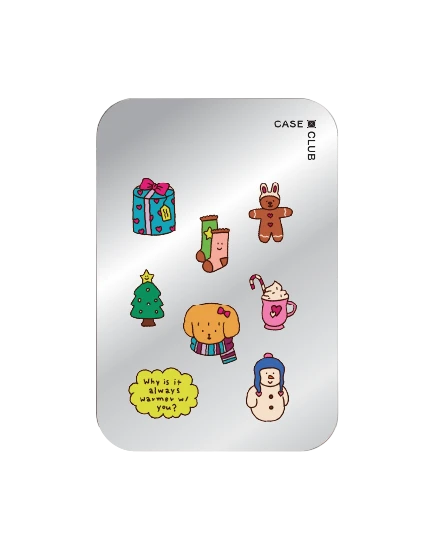 magnetic mirror cardholder stand chonni christmas