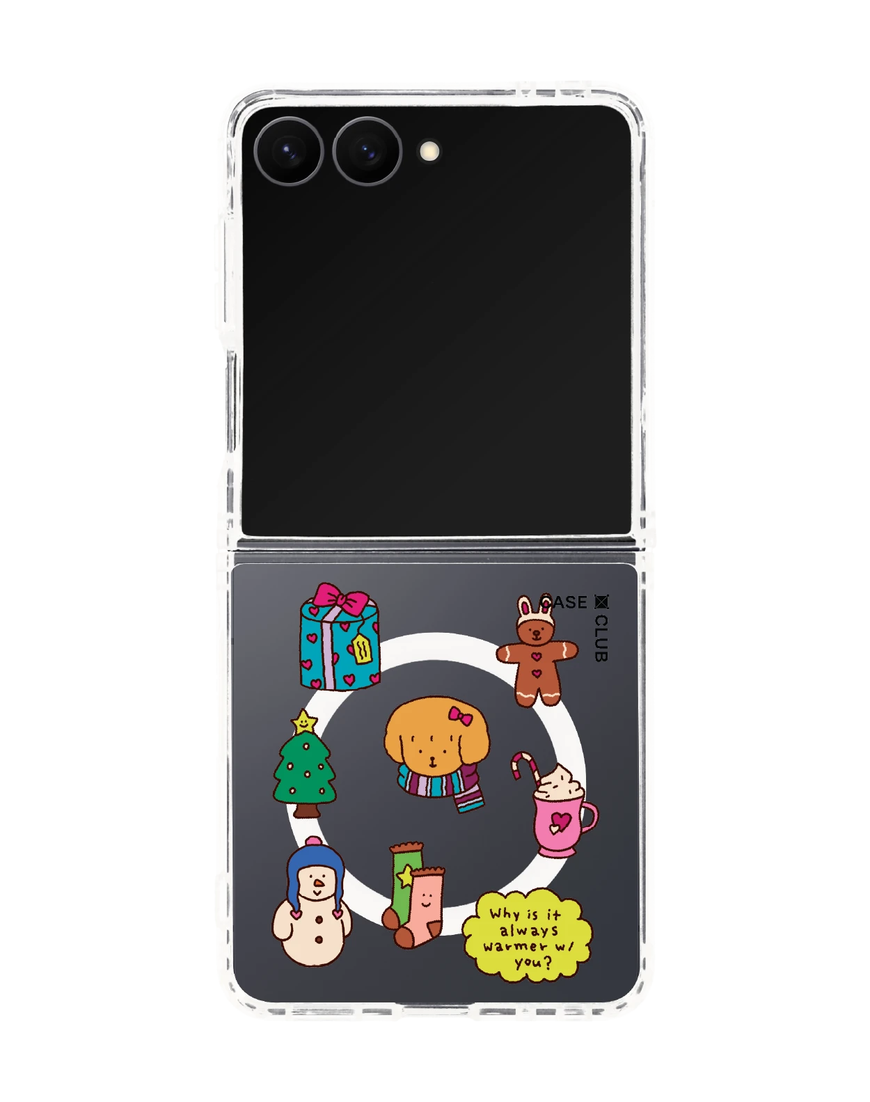 เคสใส samsung galaxy z flip 8 magsafe chonni christmas