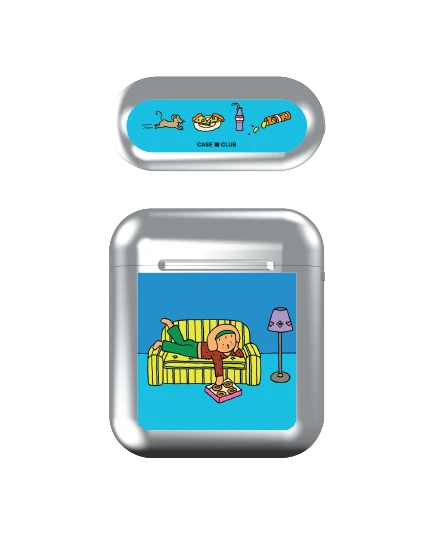 airpods (1/2 gen) silver case chonni living room