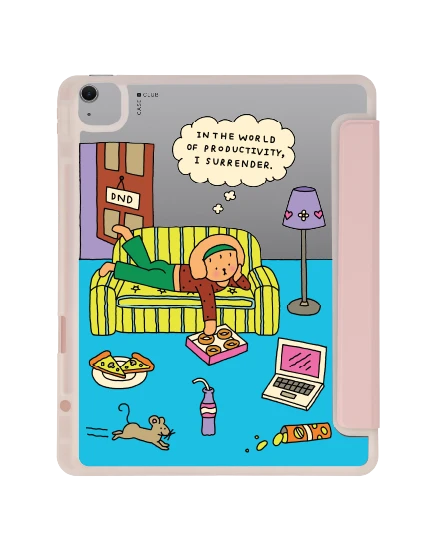 เคสใส ipad air6/7 13" 2025 (m2/m3) สีชมพู chonni living room