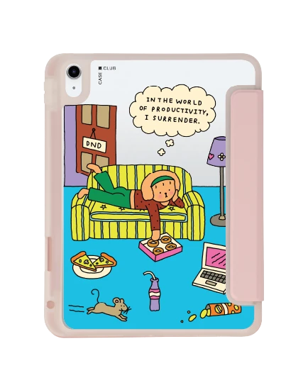 เคสใส ipad gen 10th/11th 2025 สีชมพู chonni living room