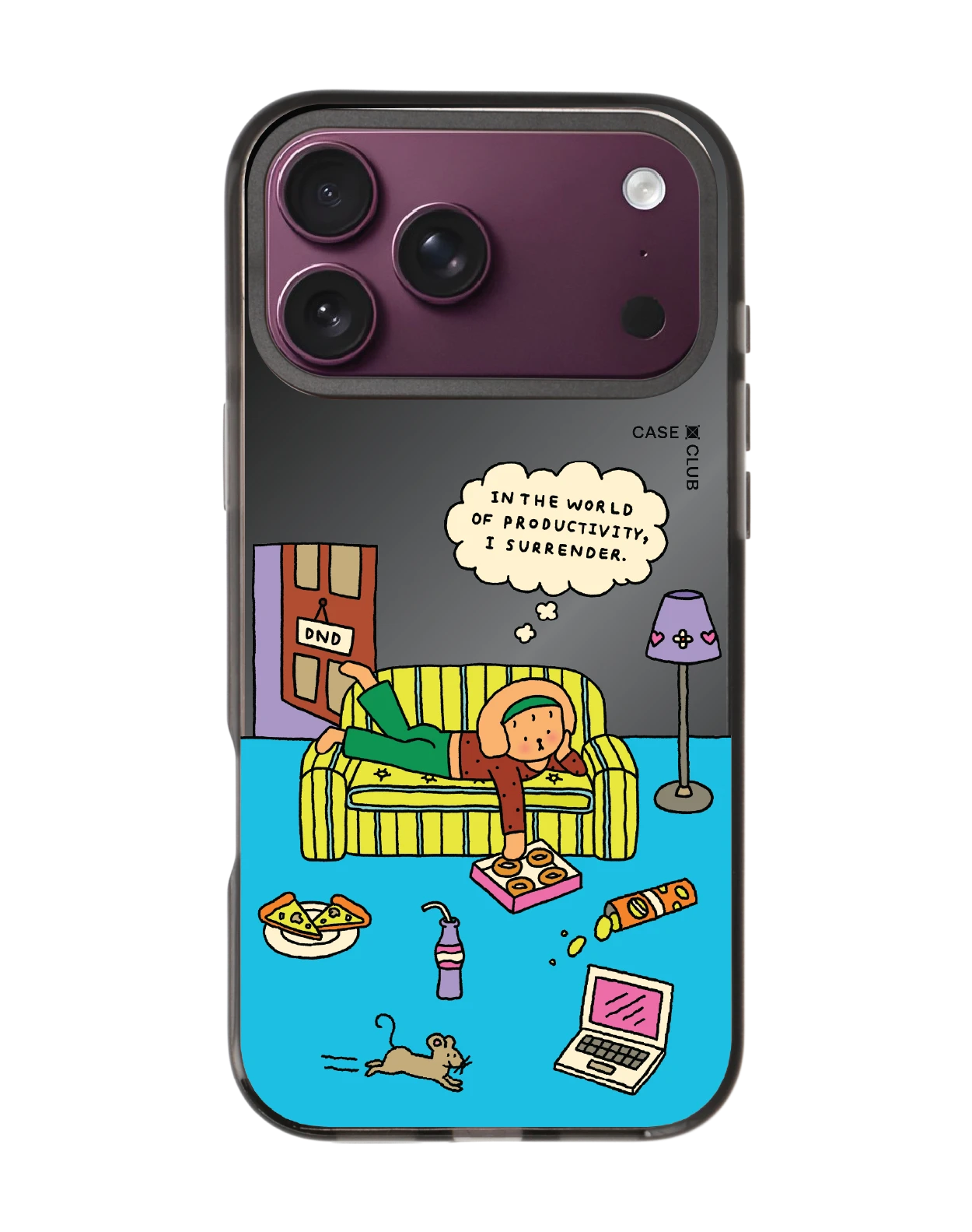 เคสกระจกดำ iphone 18 pro max magsafe chonni living room