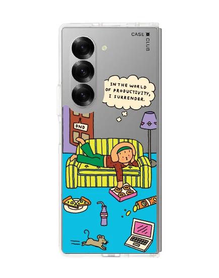 samsung galaxy z fold 6 clear case chonni living room