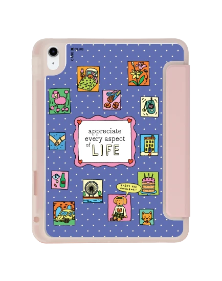 เคสใส ipad gen 10th/11th 2025 สีชมพู chonni photo frame