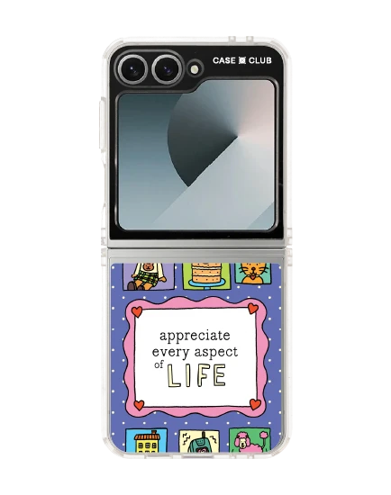 samsung galaxy z flip 6 clear case chonni photo frame