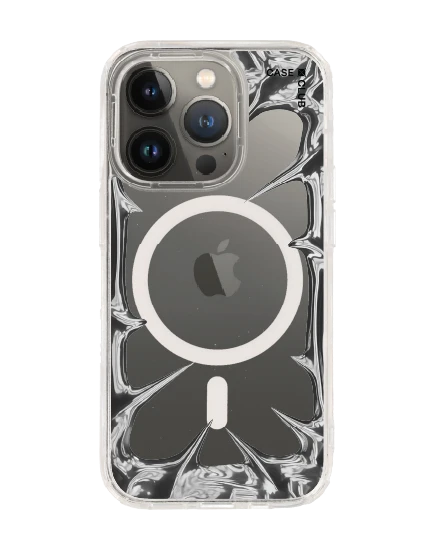 iphone 14 pro clear magsafe chrome frame