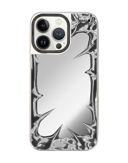 เคสกระจก iphone 14 pro max magsafe กรอบโครเมียม