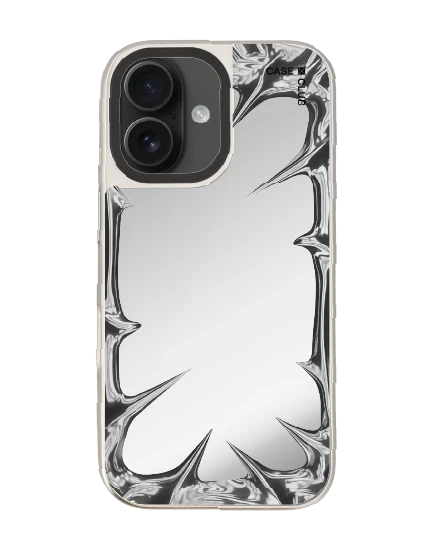 iphone 16 mirror case magsafe chrome frame