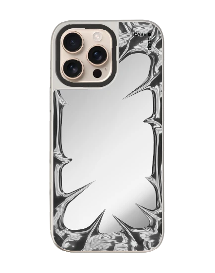 iphone 16 pro max mirror case magsafe chrome frame
