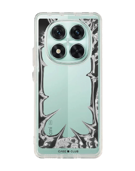 redmi note 14 pro clear case chrome frame