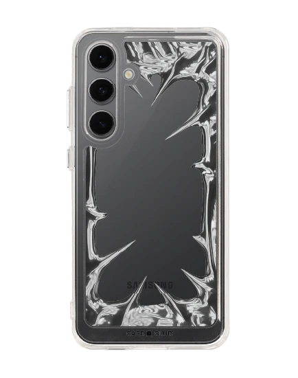 samsung galaxy s24 fe clear case chrome frame