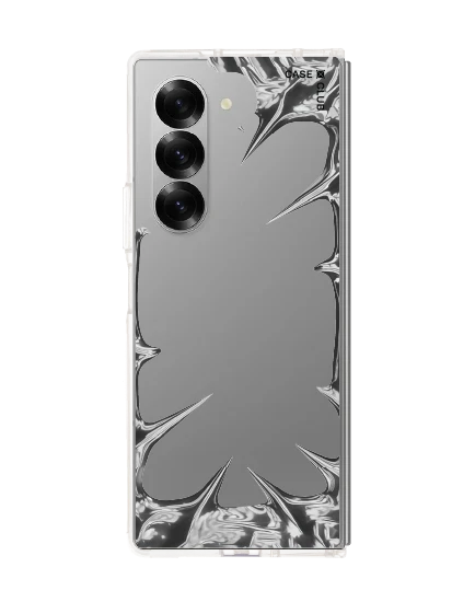 samsung galaxy z fold 6 clear case chrome frame