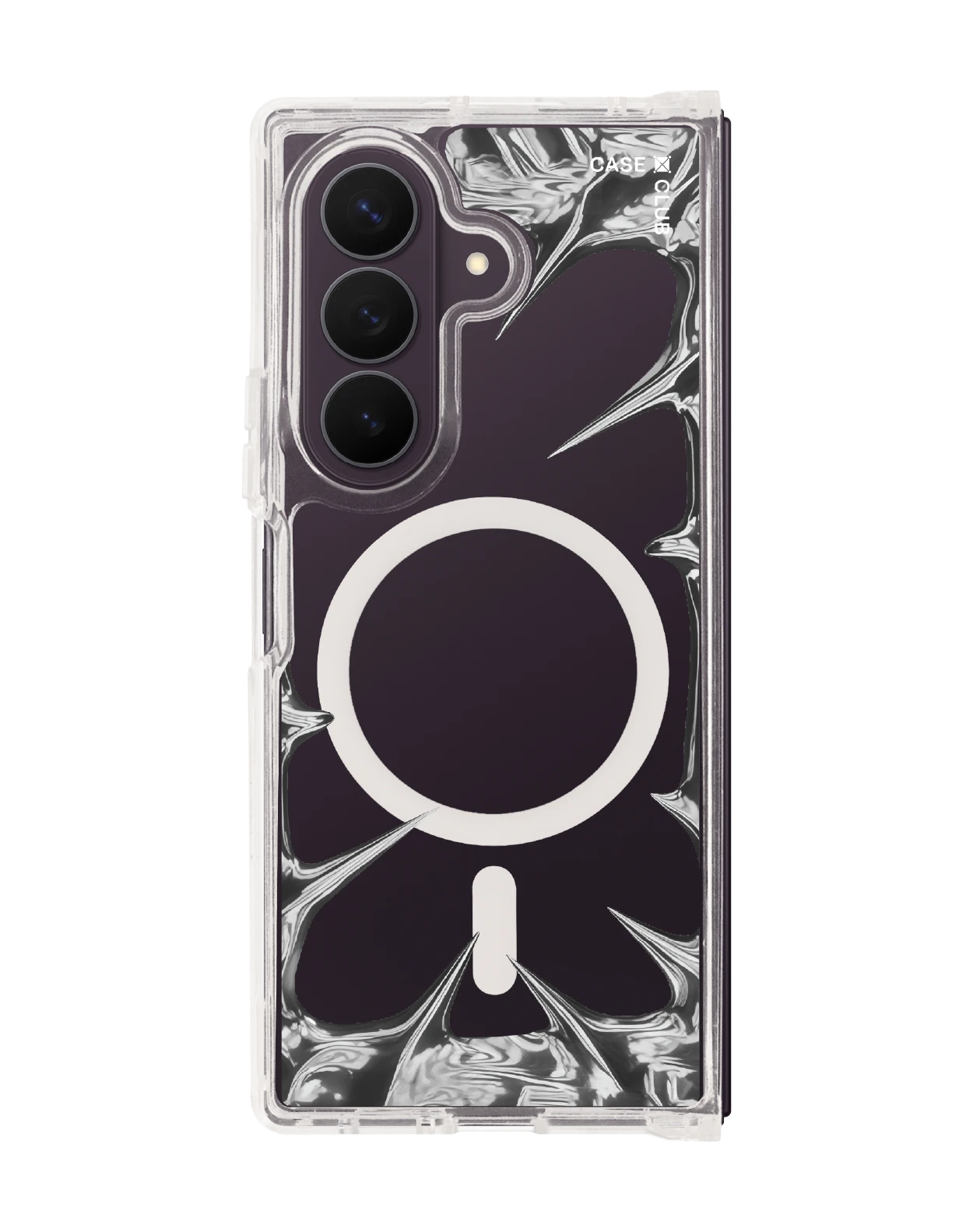 เคสใส samsung galaxy z fold 8 ultra magsafe กรอบโครเมียม