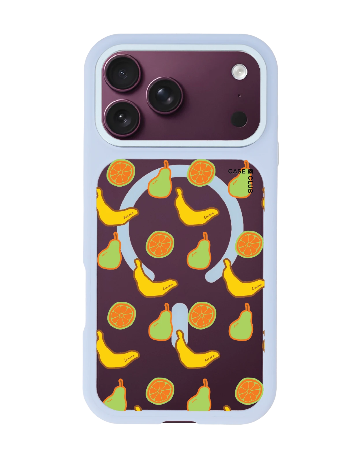 เคสเปลี่ยนฝาหลัง iphone 18 pro max magsafe สีฟ้า ผลไม้รวม