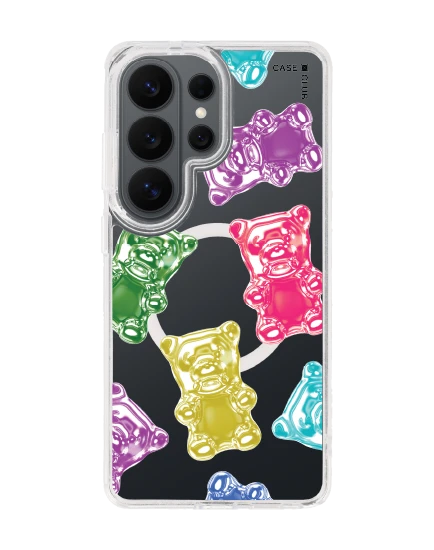 เคสใส samsung galaxy s26 ultra clear magsafe เยลลีหมีหลากสีเมทัลลิก