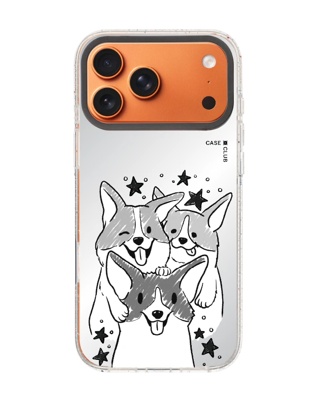 เคสกระจกใส iphone 17 pro max mirror magsafe รอยยิ้มของคอร์กี้