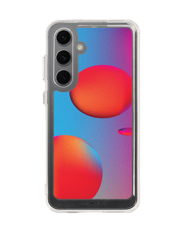 Samsung Galaxy S24 FE Clear Case Cosmic Spheres Gradient
