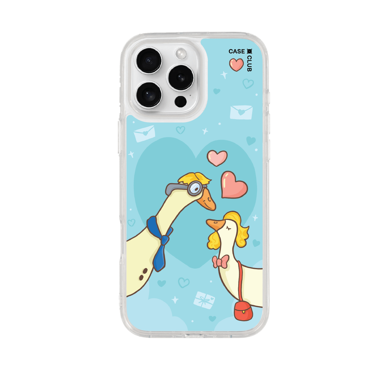 เคสใส iPhone 16 Pro Max คู่รักเป็ด