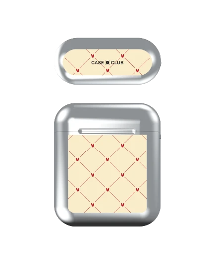 หัวใจลายจุดสีครีม