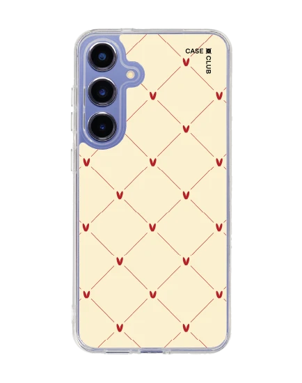 samsung galaxy s25 plus clear magsafe cream polka heart