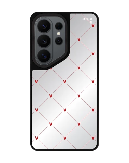 samsung s26 ultra matte mirror magsafe cream polka heart