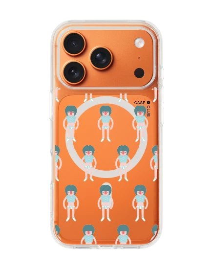 เคสใส iphone 17 pro magsafe สาวน้อยสดใสในชุดเสื้อครอป