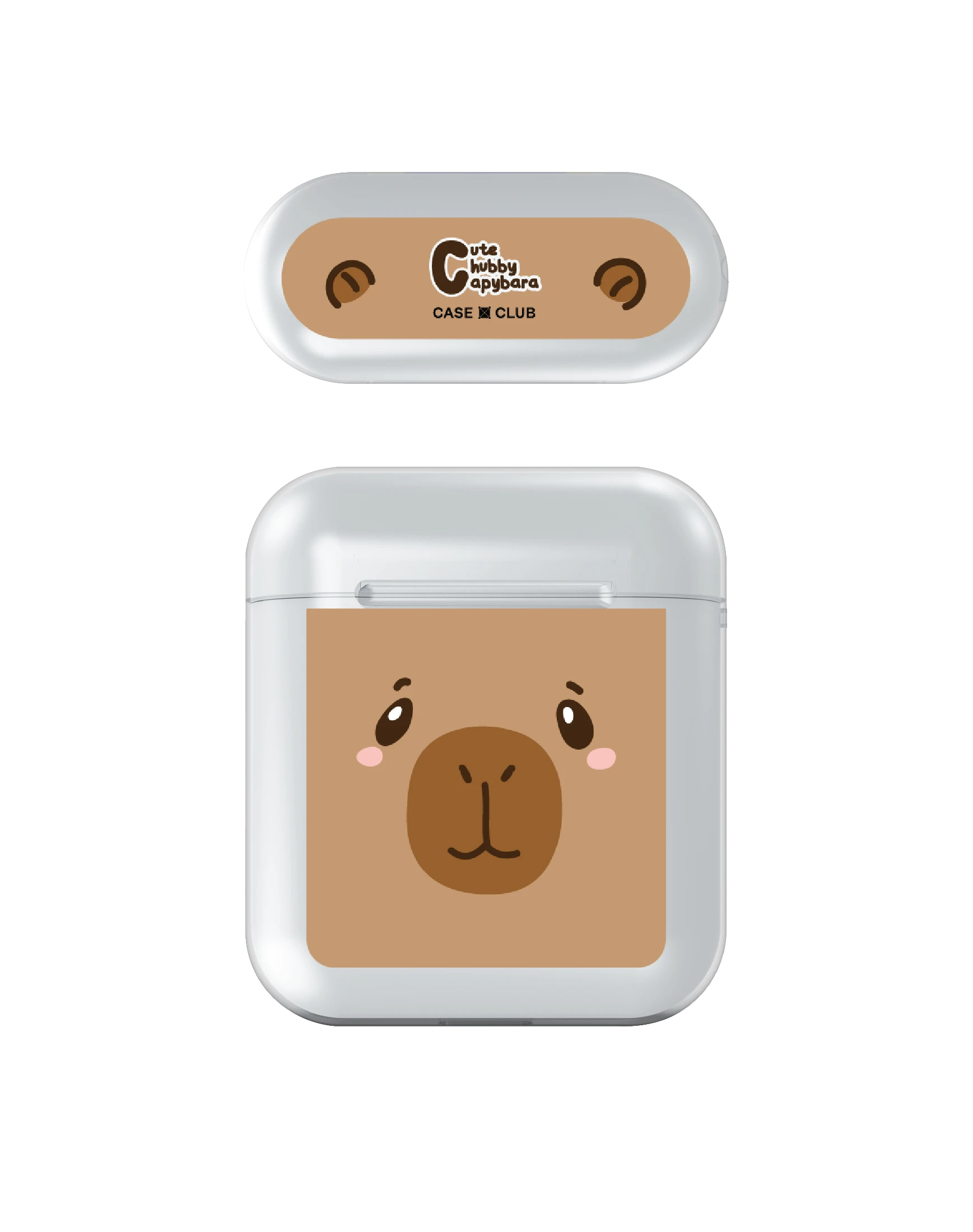 cute chubby capybara character