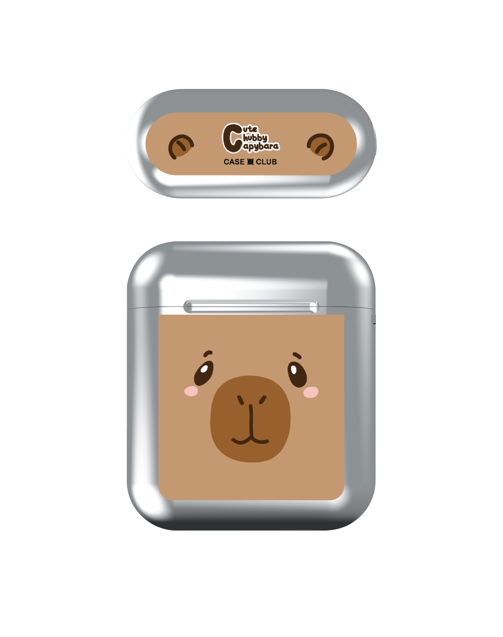 cute chubby capybara character